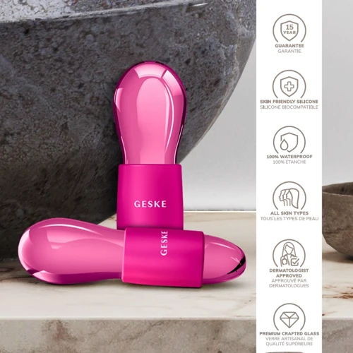 Массажер GESKE Cool&Warm Duo Eye Massager 7в1 magenta
