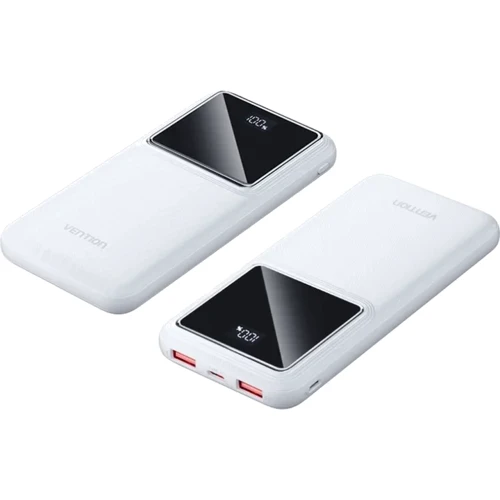 Внешний аккумулятор Vention Power Bank 10000mAh LED Display 22.5W White (FHKW0)