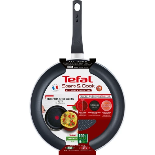 Сковорода Tefal Start&Cook 26 см (C2720553): Антипригарное покрытие Titanium