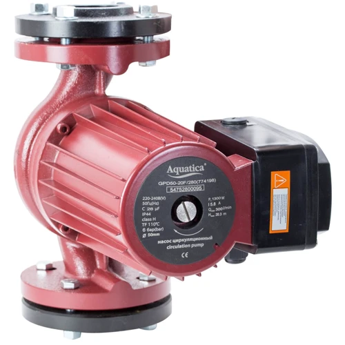 Aquatica насос циркуляц фланц 1.3кВт Hmax 12.3м Qmax 550л/мин (774169)