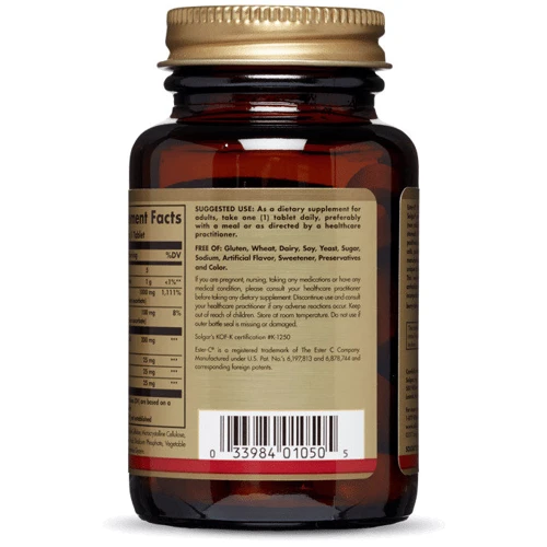 Solgar Ester-C Plus Vitamin C Эстер С плюс 1000 mg 30 таблеток: Пол Унисекс