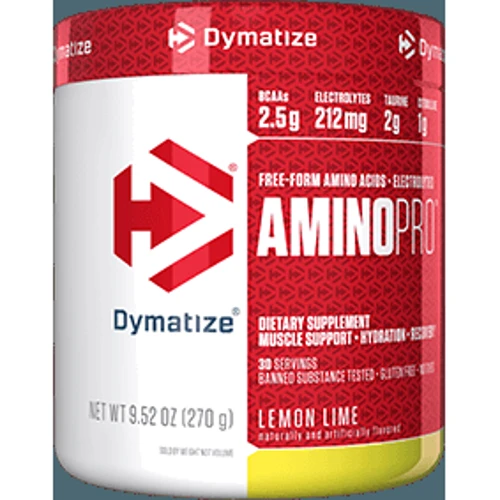 Аминокислота для спорта Dymatize Amino Pro with Energy 270 g /30 servings/ Lemon Lime