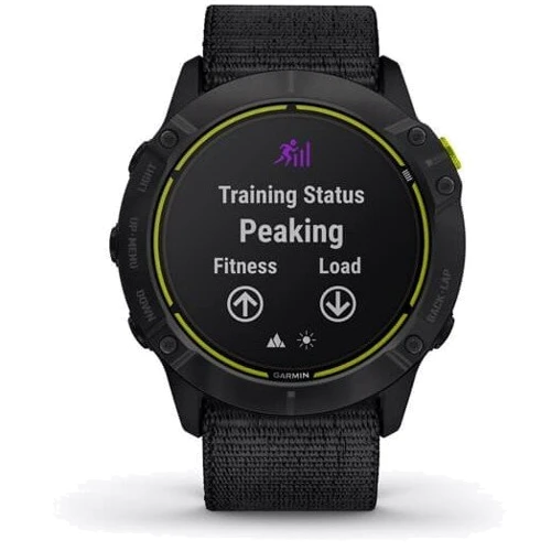 Смарт-часы Garmin Enduro Carbon Gray DLC Titanium with Black UltraFit Nylon Strap (010-02408-01): Сенсорный экран нет