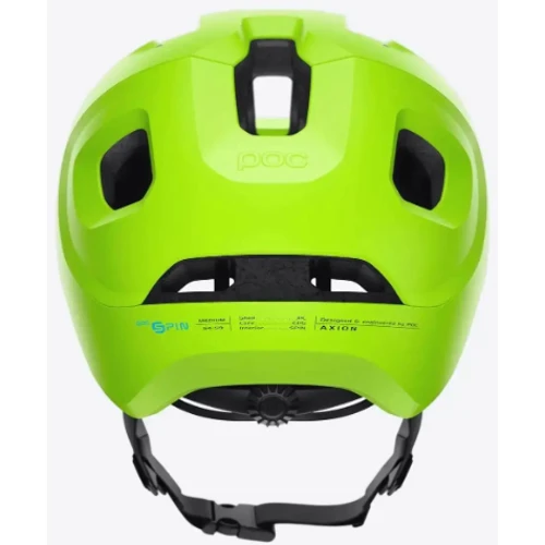 Велошолом POC Axion SPIN (Fluorescent Yellow/Green Matt M/L) (PC 107328293MLG1): Колір зеленый