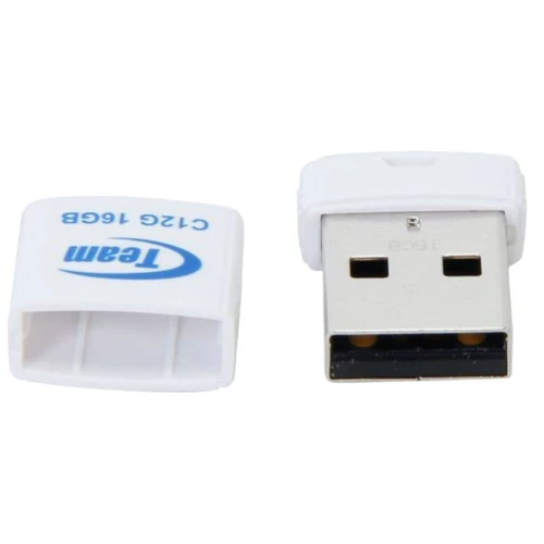 USB-флешка Team 16GB C12G USB 2.0 White (TC12G16GW01): Объем памяти 16 GB