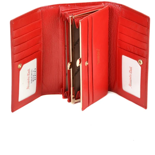 Жіночий шкіряний гаманець Alessandro Paoli 29314 red: Країна виробник Китай