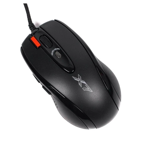 Мышь A4tech X-718BK black: Эргономика для правой и левой руки