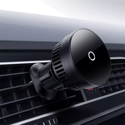 Держатель Baseus Car Holder Wireless Charger MagPro Series Magnetic Qi2 15W Black (C40164100121-01) фото 8