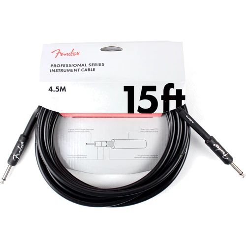

Кабель инструментальный Fender Cable Professional Series 15' Black