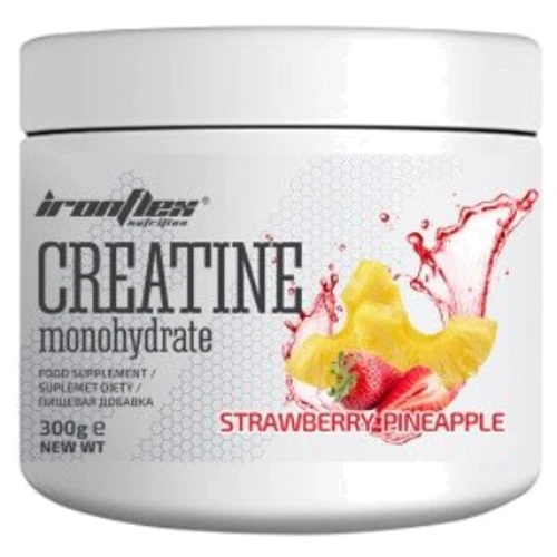 Креатин IronFlex Creatine Monohydrate 300 g / 120 servings / strawberry - pineapple