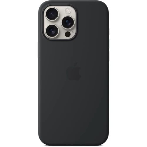 Чохол для iPhone Apple iPhone 16 Pro Max Silicone Case with MagSafe - Black (MYYT3ZM/A): Колір черный