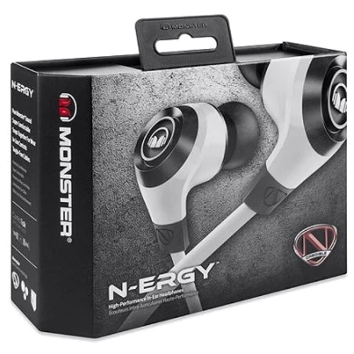 Навушники Monster NCredible NErgy In-Ear Headphones Frost White: Тип конструкції вкладиші