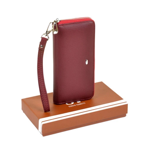 Женский кошелек Sergio Torretti бордовый (29742 date-red)
