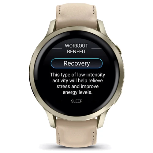 Смарт-годинник Garmin Venu 4 41mm Lunar Gold with Bone Silicone Band and Light Sand Leather Band (010-03013-03)