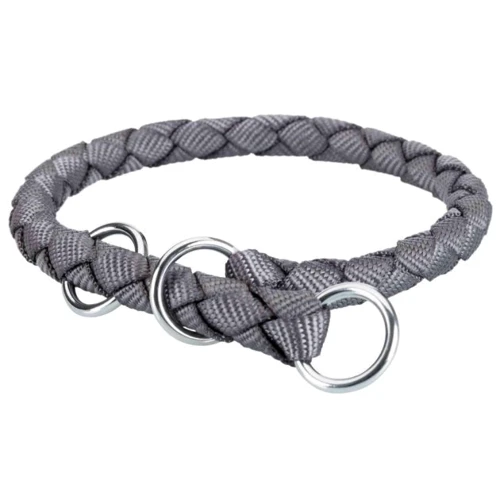 Ошейник-удавка Trixie Cavo для собак нейлон M 39-45 см 12 мм графитовый (4053032024175)