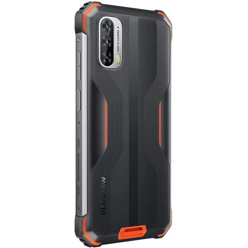 Смартфон Blackview BV7100 6/128GB Mecha Orange: Слот для карт памяти microSDXC (вместо второй SIM)