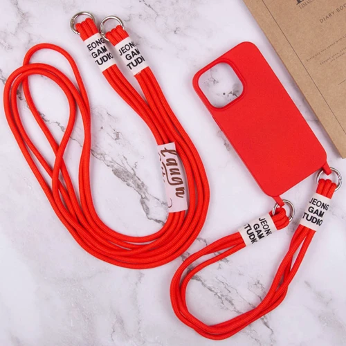 Чехол для iPhone TPU Case two straps California Red for iPhone 11 Pro Max фото 5