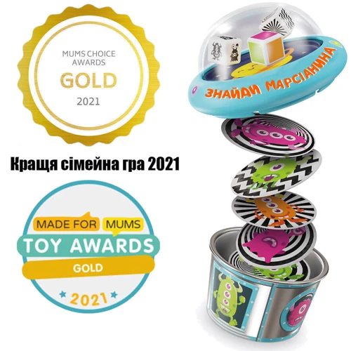 Настільна гра Fun Games Shop Pop-A-Tops: Найди марсіаніна (УКР) фото 5