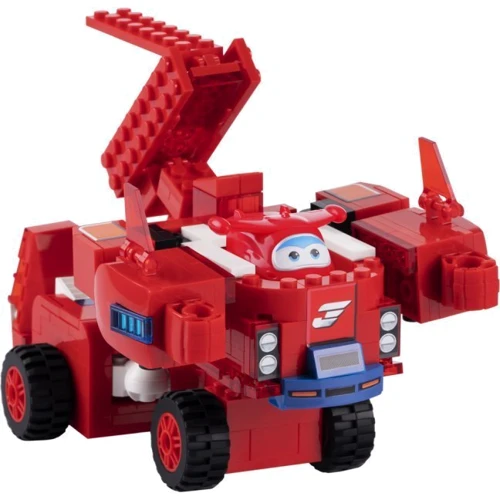 Конструктор-трансформер Super Wings Small Blocks 2-in-1 Buildable Transforming Vehicle Jett Джетт (EU385005)