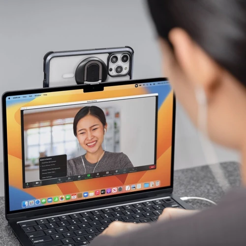 Тримач SwitchEasy MagLink iPhone Mount MagSafe MacBooks Black (MPMIPM123BK22) фото 5