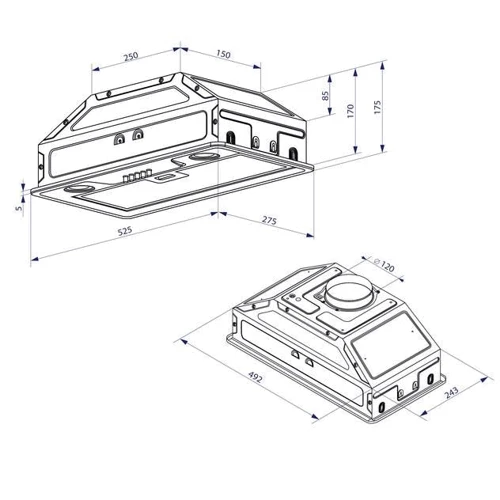 Вытяжка Minola HBI 52022 BL 700 LED фото 6