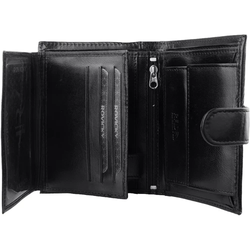 Мужское портмоне Rovicky черное (DNKR-RM-10L-GCL-black): Формат кошелька Вертикальный
