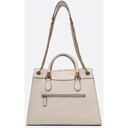 Женская сумка тоут GUESS NELL GIRLFRIEND SATCHEL молочная (HWVB8678070-STO): Материал Искусственная кожа