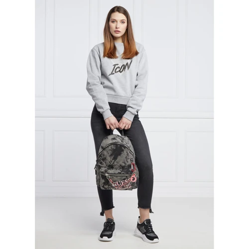 Женский рюкзак Guess NapleBackpack серый (HWDY8407330-BLD): Тип ручки Плечевой ремень, Короткая ручка