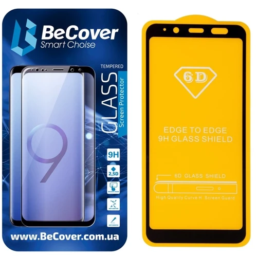 Аксесуар для смартфона BeCover Tempered Glass Black for Samsung J600 Galaxy J6 2018 (703140): Тип захисне скло