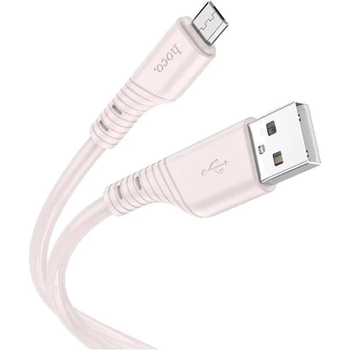Кабель Hoco USB Cable to MicroUSB X97 Crystal 2.4A 1m Light Pink: Тип USB Cable - microUSB