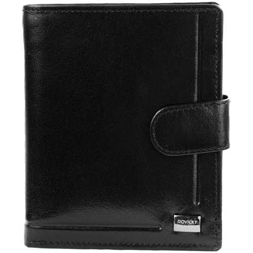 Мужское портмоне Rovicky черное (DNKPC-106L-BAR-black)