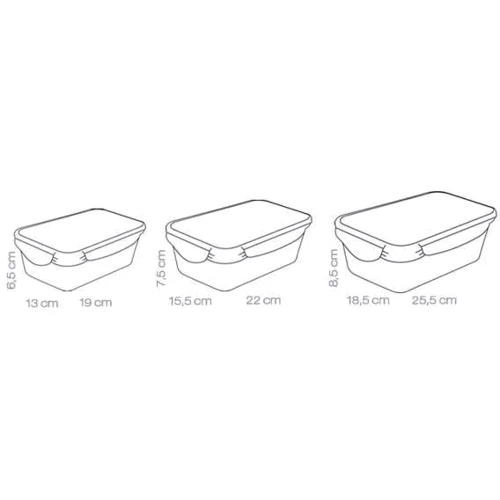 Ємність для зберігання Tescoma Freshbox 3 шт. (892092): Тип Набор контейнеров 3 шт.