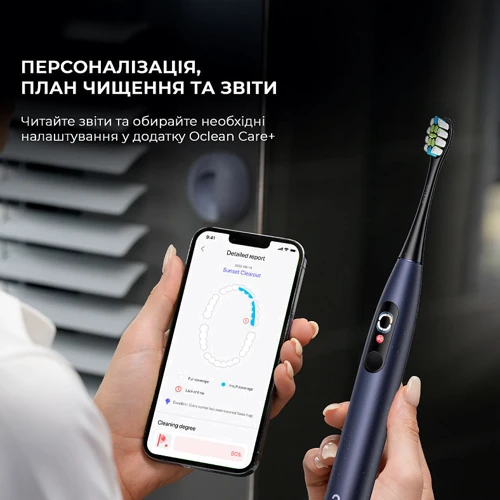 Зубная щетка Oclean X Pro Digital Duo Set Dark Blue + Golden (6970810554274) фото 11