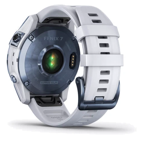 Смарт-часы Garmin Fenix 7 Sapphire Solar Mineral Blue DLC Titanium with Whitestone Band (010-02540-25) фото 9