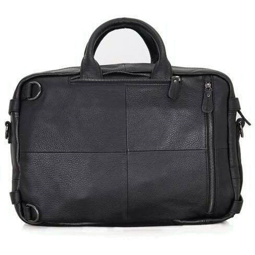 Мужская сумка-трансформер Buffalo Bags черная (SHIM701A-black): Фактура Матовая, Зернистая