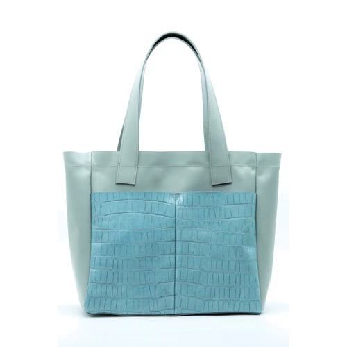 Жіноча сумка тоут ARTiS Bags сіро-блакитна (1687 7306-7014)