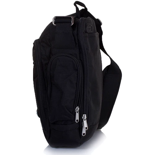 Чоловіча сумка через плече Onepolar чорна (W5259-black): Матеріал поліестер