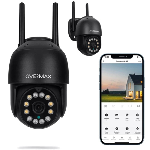 IP-камера видеонаблюдения Overmax Camspot 4.95 2.5K WiFi 4x ZOOM Anthracite