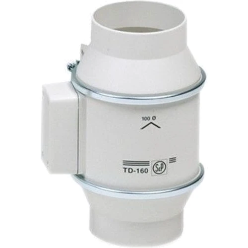 Витяжний вентилятор Soler & Palau TD-160/100 N"T" SILENT: Тип осьової