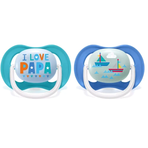 Пустушка ортодонтична Philips AVENT Ultra Air "I love…" для хлопчиків 6-18 міс 2 шт (SCF080/03) фото 5