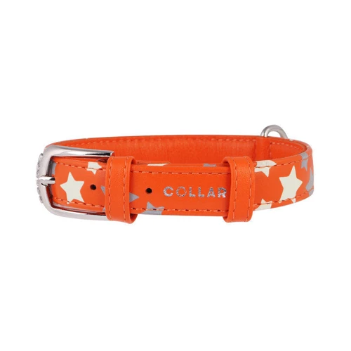 Нашийник Collar Glamour з візерунком Зірочка світиться 30-39 см 20 мм помаранчевий (4823089301273): Виробник Collar