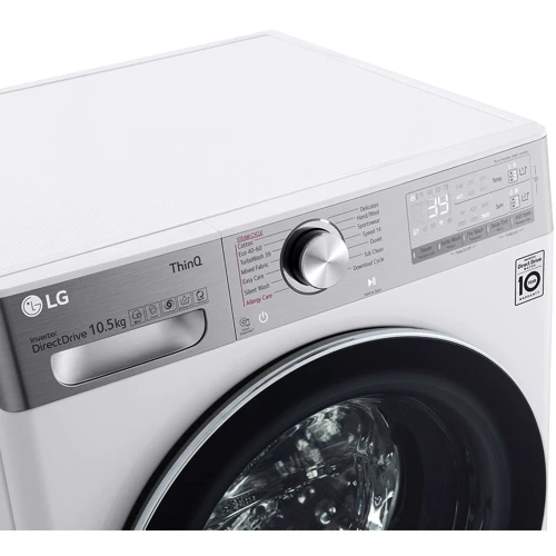 Пральна машина LG F4DV910A2E: Завантаження білизни (прання), кг 10.5