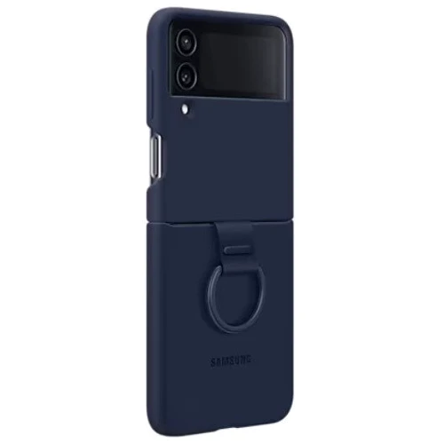 Аксесуар для смартфона Samsung Silicone Cover with Ring Navy Blue для Samsung F721 Galaxy Flip 4 (EF-PF721TNEGWW): Матеріал силикон