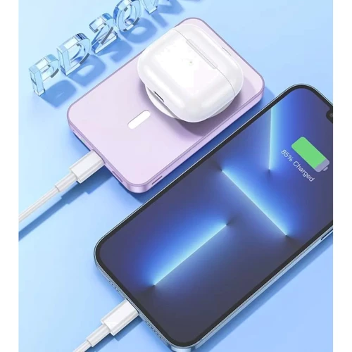Внешний аккумулятор Hoco Power Bank 5000mAh J109 Easy MagSafe PD 20W Purple: Сила тока на выходе, A 2