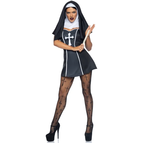Костюм монашки Leg Avenue Naughty Nun XS