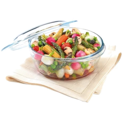Жаропрочное стекло Pyrex Essentials 1.6 л (204A000) с крышкой: Форма круглая