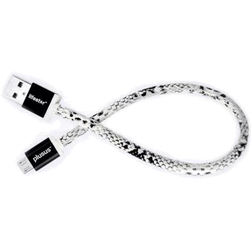 Кабель PlusUs USB Cable to Lightning LifeStar 25cm Snake Bite (LST2004025) фото 3