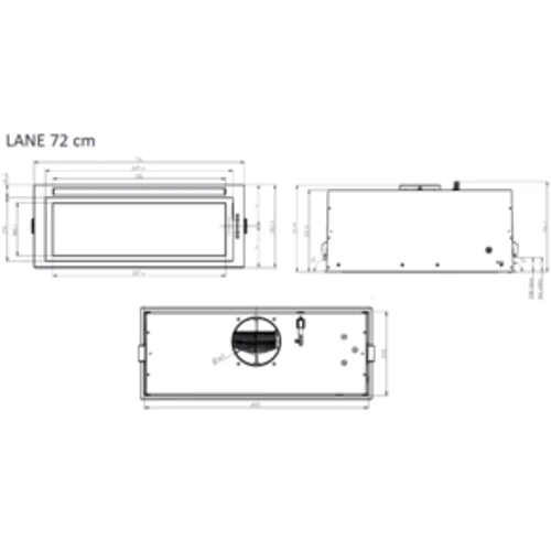 Вытяжка Elica LANE WH/A/72: Тип монтажа Встраиваемый