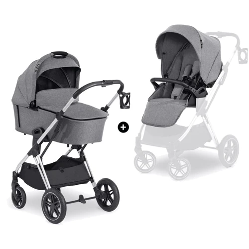 Универсальная коляска 2 в 1 Hauck Vision X Set Silver Melange Grey (16525-6) фото 11