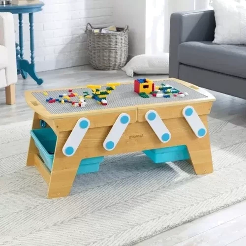 Деревянный игровой стол для конструкторов KidKraft Building Bricks (17512) фото 6